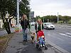 Zorka, Jakub, spc Matylda v korku a pes Fram pichzej na start pochodu